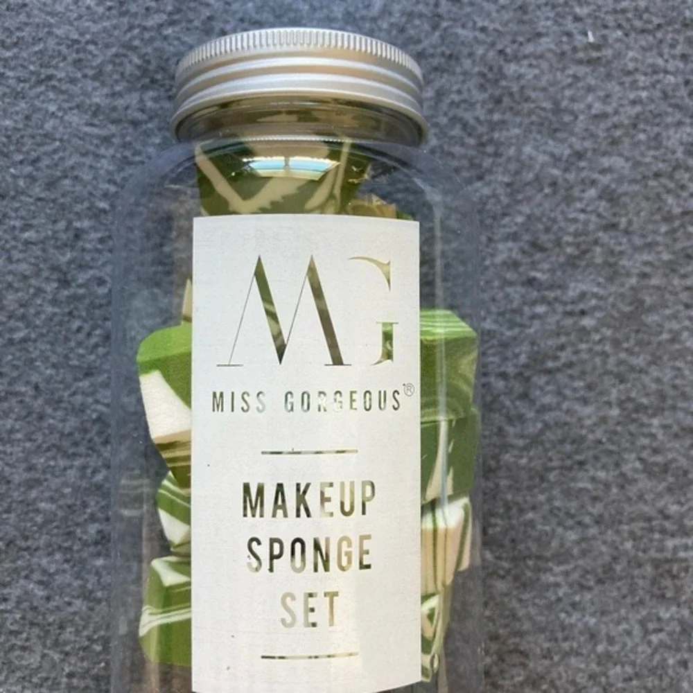 Miss Gorgeous London Matcha Green Marble Makeup Sponge‎ Set MG104740 NEW